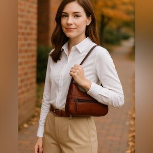 Beautiful Reddish Satchel  Mini Tote